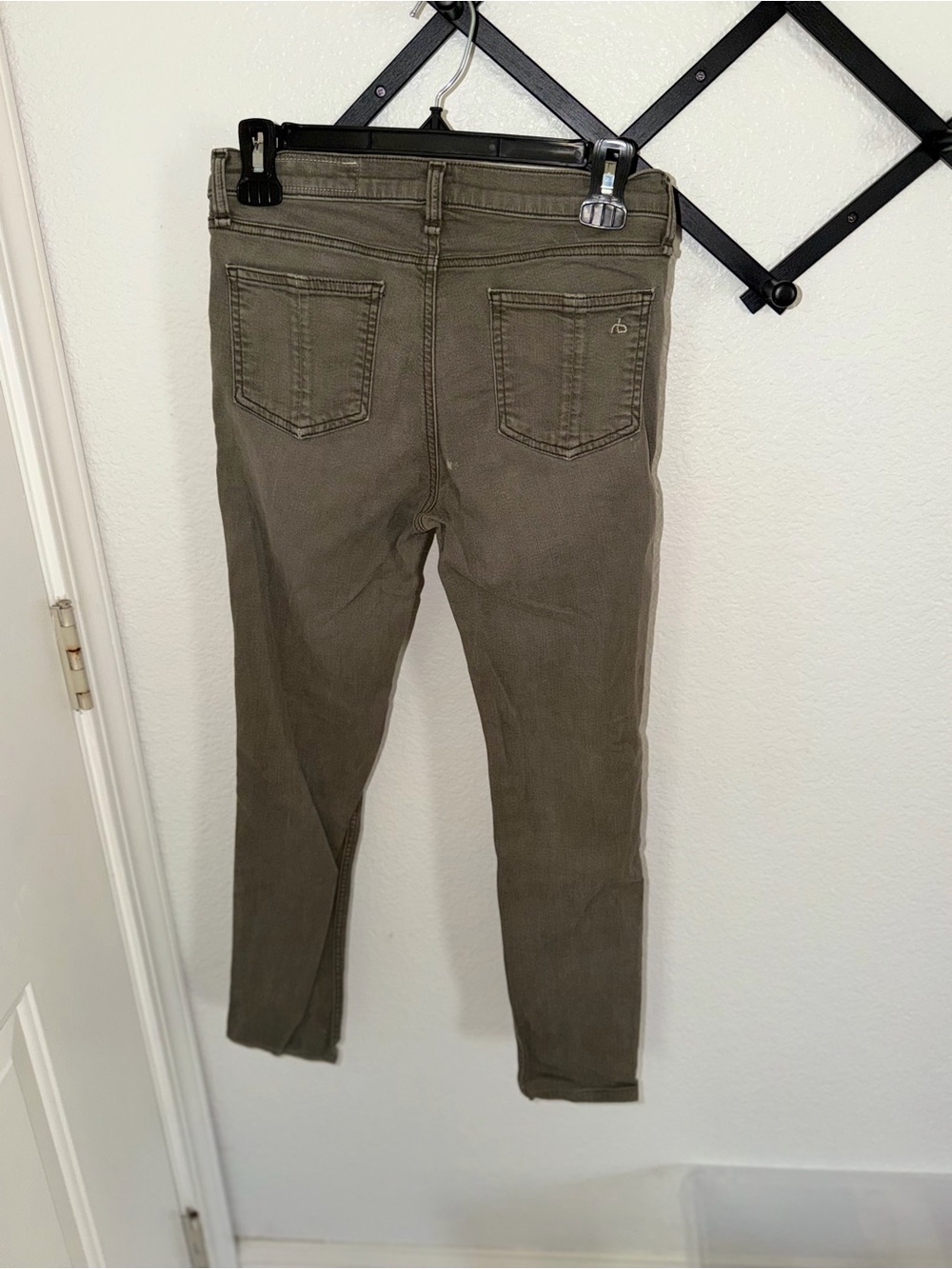 rag & bone/JEAN Olive Skinny Jeans Women’s Size 27 Mid Rise Stretch Denim - Picture 4 of 4
